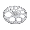 thumbnail image 2 of Plantilla circular, transportador redondo de 360 ​​grados, 16 tamaños, multifuncional, herramienta de medición, suministros de dibujo técnico., 2 of 9