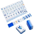 thumbnail image 2 of American Mahjong Tile Set(4 Layer), 160 Blue Acrylic Engraved Tiles with Mahjong Tiles Bag and Mah-jongg Accessories, 2 of 9