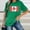 Green, variant on Womens Summer Tops Womens Summer Tops Womens Canada Day Shirts Canada Flag Graphic Tshirt Canadian Maple Leaf Short Sleeve Patriotic Tee Tops L