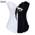 thumbnail image 4 of overbust corset sexy lace plus size erotic zip floral women bustier corset lingerie tops, 4 of 4