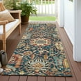 thumbnail image 6 of Addison Rugs Chantille Indoor/Outdoor Traditional Damask Navy Washable Runner Rug, 2'3" x 7'6", 6 of 6