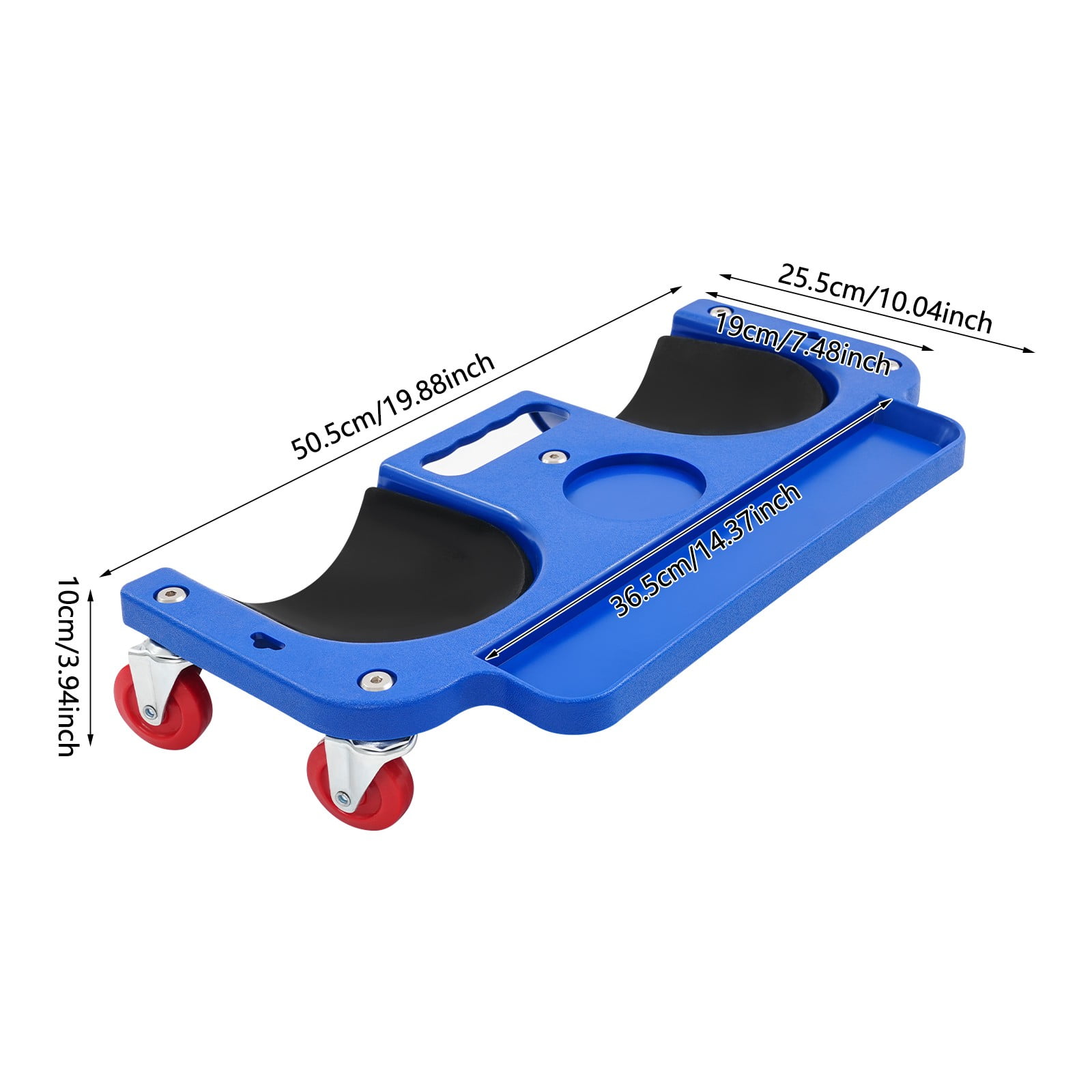 DENEST Kneeling Board with Wheels, Blue, Rolling Knee Pad/Creeper, Tire Repair Tool