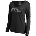 thumbnail image 2 of Women's Black Atlanta Falcons Alternate Logo Long Sleeve T-Shirt, 2 of 3