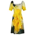 thumbnail image 6 of Double Yellow Daffodil Spring Sleeveless Dress summer woman dress02 Dress wom Cocktail of dresses, 6 of 7
