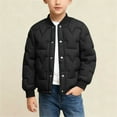 thumbnail image 2 of MKOSPLRT Quilted Bomber Jackets for Boy 5-15Y Full Zip Puffer Coats Solid Lightweight Jacket Coats Long Sleeve Warm Outwear with Pocket, 2 of 9