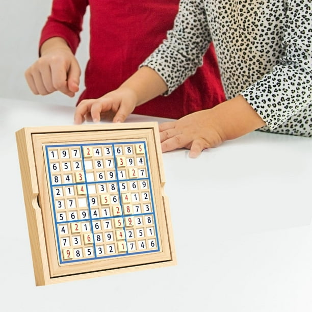 Juego De Sudoku De Madera – Juguete Educativo De Matemáticas Y Lógica, Con Cajón Deslizante, Para Niños Y Adultos