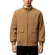 thumbnail image 2 of Ceisia Men's casual solid color stand collar zipper button-down coat Gift pocket long sleeve outerwear, 2 of 9