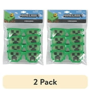 (2 pack) Minecraft Glasses Set, Party Favor 4 Pack