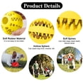 thumbnail image 3 of 2 pelotas de juguete para perros, pelota de goma para masticar, no tóxica, resistente a las mordeduras, pelota de juguete interactiva con rompecabezas para entrenar la inteligencia de perros pequeños, 3 of 5