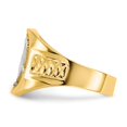 thumbnail image 3 of 14k and Rhodium Men's Eagle Ring Size 10, 3 of 3