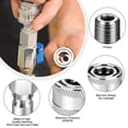 thumbnail image 2 of NATEFEMIN Ensemble d'Adaptateurs de Laveuse à Pression Durables Raccords NPT 3/8” 5000 PSI Acier Inoxydable Étanche pour Eau Chaude et Froide, 2 of 8