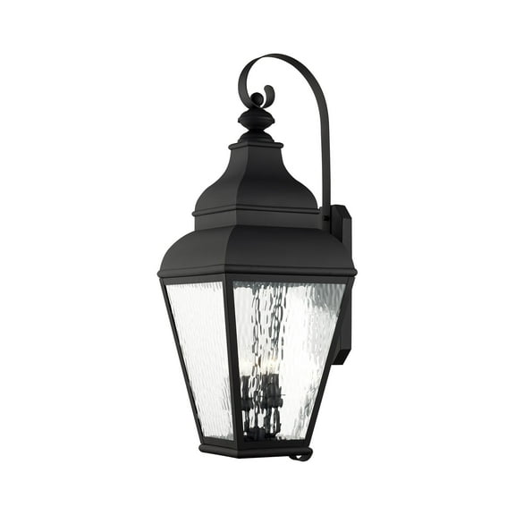 Livex Lighting Exeter Outdoor Wall Lantern in Black