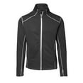 thumbnail image 1 of ID Mens Full Zip Fitted Sweatshirt With Contrast Trim, 1 of 2