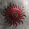 thumbnail image 3 of Sun Spiral Metal Wall Art, Steel Wall Decor, 3 of 5