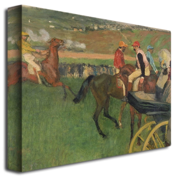 Trademark Fine Art "The Race Course" Canvas Art by Edgar Degas