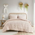 thumbnail image 4 of Cotton Bedding Set, King/Cal King Clip Jacquard Comforter Set, Pink Bed In A Bag,Polyester Comforter Set, Household Supplies & Décor Bedding Bedding Sets King/Cal King Clip Jacquard Comforter Set, 4 of 12