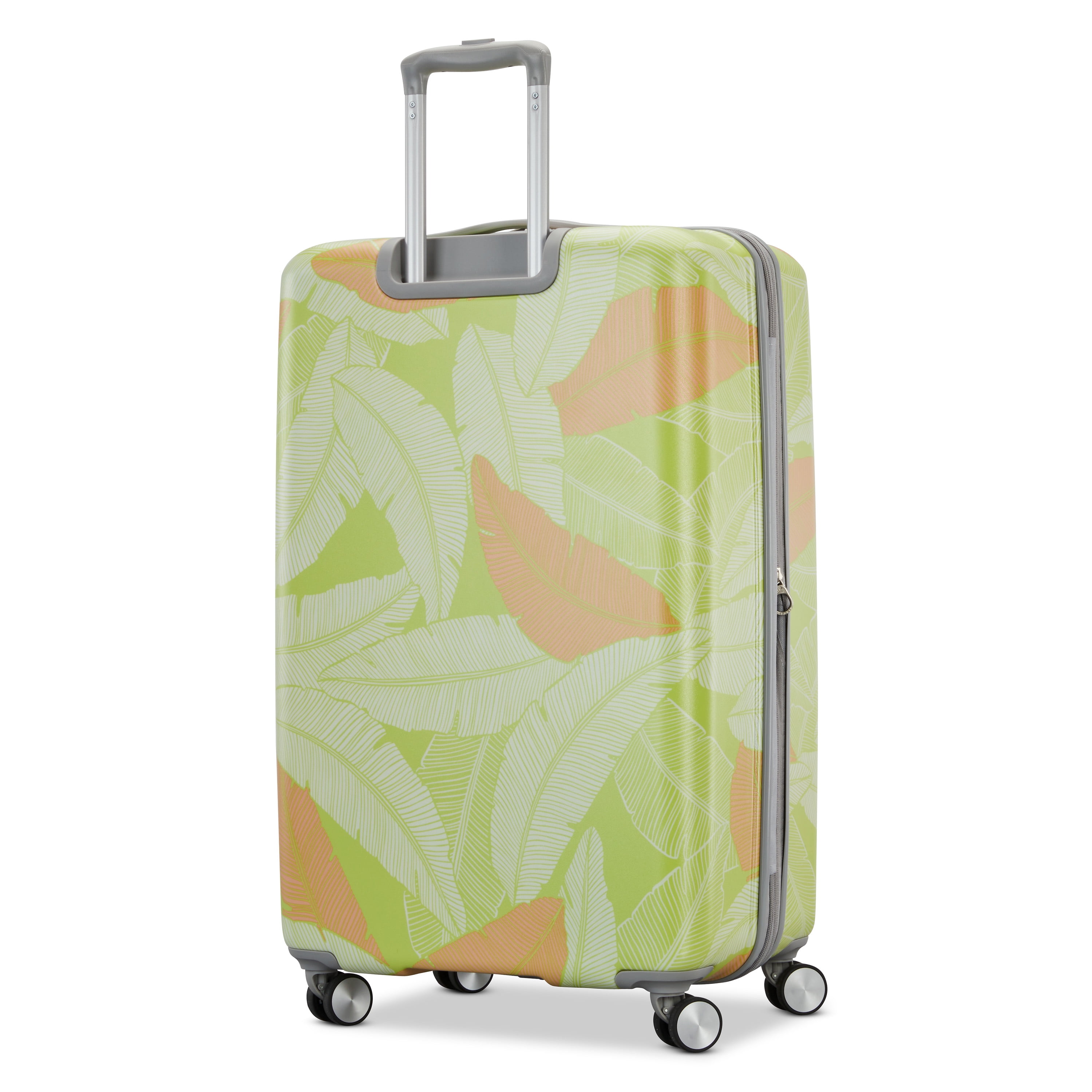 American Tourister Moonlight II 28-inch Checked Luggage with Spinner Wheels - Palm Print