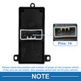 thumbnail image 4 of Interruptor de ventana eléctrica Unique Bargains No.35780TP5H01 para el lado del conductor trasero izquierdo para Honda Spirior 2009-2014 Negro, 4 of 7
