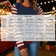 thumbnail image 4 of Christmas Sweatshirts for Women, Letter Print Striped Long Sleeve Crewneck Loose Fit, Fall Holiday Party Graphic Tops S-XXL, 4 of 6