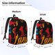 thumbnail image 2 of Disketp Not All Who Wander Are Lost Hiking print Canvas Backpack Lightweight Travel Daypack Student Rucksack Laptop Backpack-Medium, 2 of 5