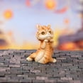 thumbnail image 3 of Hariumiu Resin Dragon Figurine Dragon Ornament Mini Resin Figurine for Home Garden Decor Cute Dragon Shape Decoration for New Year Office Desk Shelf Display, 3 of 7