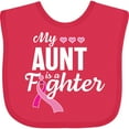 thumbnail image 3 of Inktastic Breast Cancer Awareness My Aunt is a Fighter Boys or Girls Baby Bib, 3 of 4