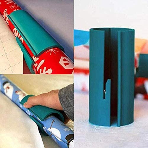 Green Xmas Christmas Gift Wrap Paper Cutter Wrapping Paper Roll Cutting Tool 