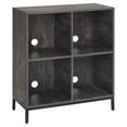 thumbnail image 1 of Crosley Furniture Jacobsen Bibliothèque Cubique de Rangement pour Disques en Bois, Frêne Brun, 1 of 15