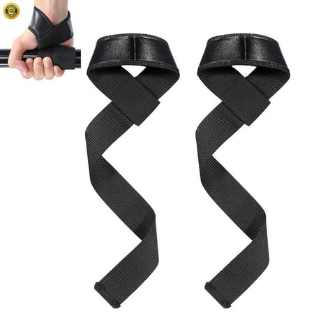 WALFRONT No-Slip Lifting Straps, Fitness Lifting Straps, Lifting Straps with Neoprene Padded No-Slip Fitness Strength Training Bodybuilding Weightlifting Hand Bar Wrist Belt Support For Men & (Best Diameter For Pull Up Bar)