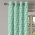 thumbnail image 2 of Ambesonne Funny Grommet Curtain, Rain Droplets Retro Art, 50" x 108", Green Pink, 2 of 6