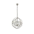 thumbnail image 5 of 1130 Geneva Collection Pendant 17"X19.5" Royal Cut Clear Crystals 4 Light Polished Nickel Finish, 5 of 9