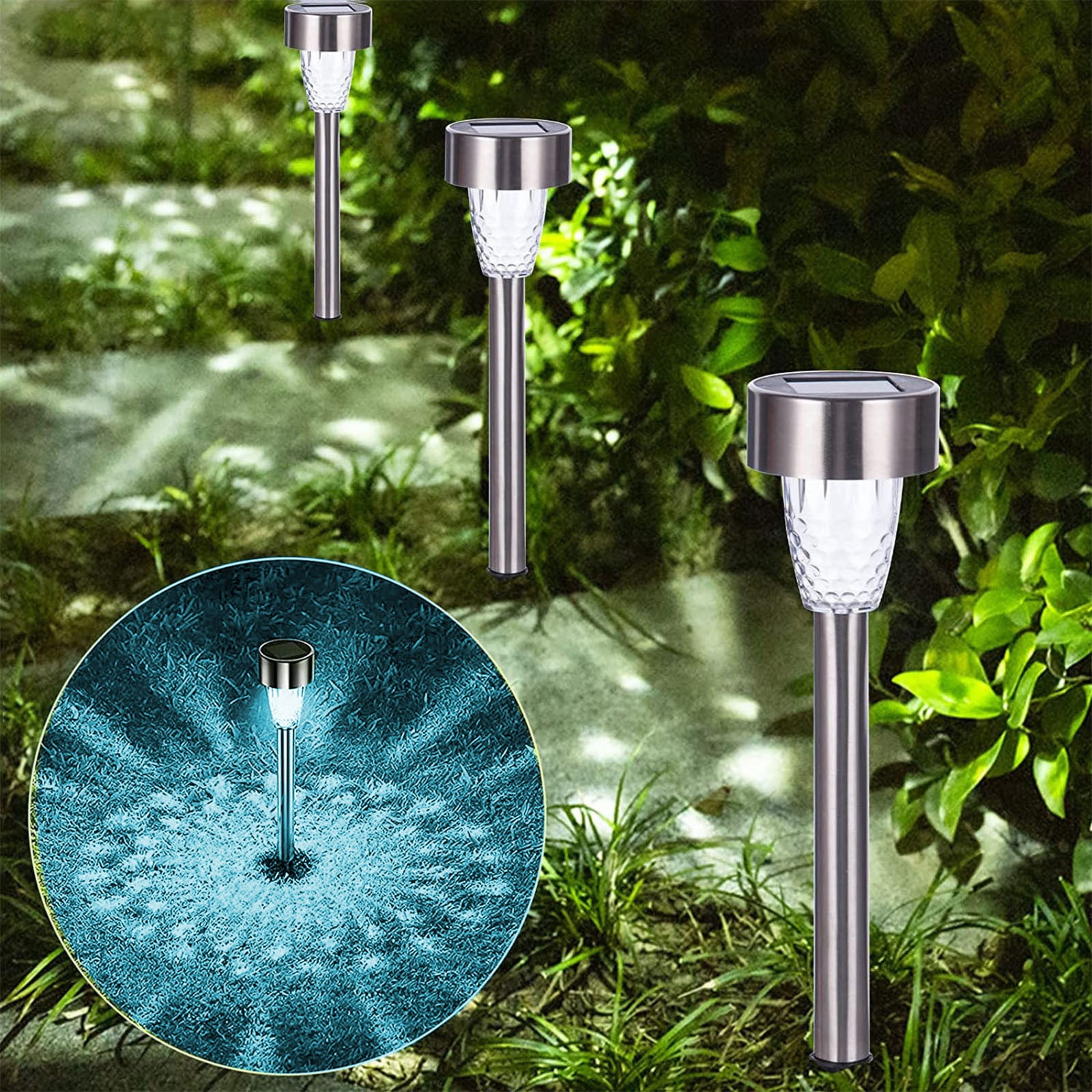 Yufenmy Solar Landscape Lights Solar Lights Outdoor Waterproof Classic LED Path and Landscape Light Solar Outdoor Floor Lamp for Garden Yard Patio Driveway Walkway