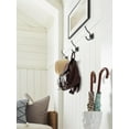 thumbnail image 3 of Amerock Kinsale Transitional Double Prong Matte Black Wall Hook, 3 of 9