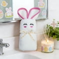 thumbnail image 1 of Set de toallas bordadas Happy Bunny - Detalles de boda súper suaves, paños de cocina y decoración de mesa para despedidas de soltera y regalos de aniversario, 1 of 6