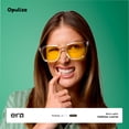 thumbnail image 2 of OPULIZE ERA Blue Light Glasses for Women Men, Oversized Frame with Yellow Polarized Lens and UV400 Protection, Anti-Reflective & Anti-Glare, Outdoor & Driving Glasses, Black (Pack of 1), 2 of 7