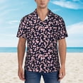 thumbnail image 4 of Daiia Flower Hawaiian Shirt for Men Gentle Cotton Regular Short Sleeve Casual-Large, 4 of 9
