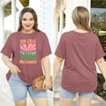 thumbnail image 3 of XCHQRTI Plus Size Daisy Women Tshirt Graphic Oversized Tees Short Sleeve Casual Tee, 3 of 11