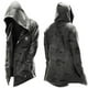 thumbnail image 5 of Trendy Hooded Men's Trench Coat Open Front Cardigan with Pocket and Drawstring Halloween Party Supply, 5 of 5