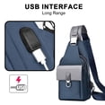 thumbnail image 4 of Bolso de hombro impermeable para hombre, bolso de mensajero USB, bolso de hombro informal para hombre, tela Oxford, 4 of 5