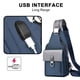 thumbnail image 4 of Bolso de hombro impermeable para hombre, bolso de mensajero USB, bolso de hombro informal para hombre, tela Oxford, 4 of 5