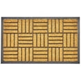 thumbnail image 1 of Envelor Criss Cross Coir Welcome Doormat - Natural Coco Coir Outdoor Door Mat - Non Slip Rubber Backing Entrance Rug - Decorative Design All Weather Welcome Mat - (24 x 40 Inches), 1 of 3