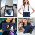 thumbnail image 3 of ELEHOLD for Samsung Tab A8 10.5" 2022 SM-X200/X205/X207, Heavy Duty Shockproof Rugged Handle Shoulder Strap Rotating Kickstand Cover, darkblue, 3 of 6