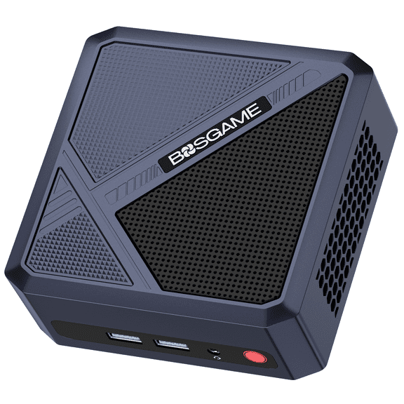 BOSGAME P5 Pro Gaming Mini PC, AMD Ryzen 7 6800H, 32GB DDR5 RAM 1TB NVMe SSD, Dual 2.5GbE LAN, Dual HDMI, USB4, WiFi 6E, BT 5.2, Windows 11 Pro