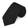 thumbnail image 2 of Jacob Alexander Men's Extra Long Solid Color Tie - Black, 2 of 8