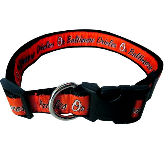 Pets First MLB Baltimore Orioles Dogs and Cats Collar - Heavy-Duty, Durable & Adjustable - Medium