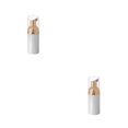 thumbnail image 3 of Vogacara Sub botella bomba de esmalte botellas dispensadoras removedor de plástico bombeo contenedor recargable con tapa suministros de maquillaje blanco y dorado 2piezas Vogacara  CBP463732, 3 of 5