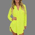 thumbnail image 1 of Camisa de primavera para mujer, blusa suelta de manga larga Eccomum Amarillo XL, 1 of 6