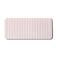 thumbnail image 1 of Animal Computer Mouse Pad, Abstract Birds White Pigeons Repetitive Geometric Pastel Tones Illustration, Rectangle Non-Slip Rubber Mousepad X-Large, 35" x 15", Blush Pastel Yellow, by Ambesonne, 1 of 2