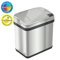 iTouchless 2.5 Gallon / 9.5 Liter Stainless Steel Sensor Bathroom Trash Can with AbsorbX Odor Filter