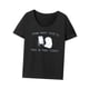 thumbnail image 1 of Camiseta con letras de animales lindos de dibujos animados para mujer, suave para senderismo, pesca, mochilero M Yuyangstore Camiseta para mujer, 1 of 8